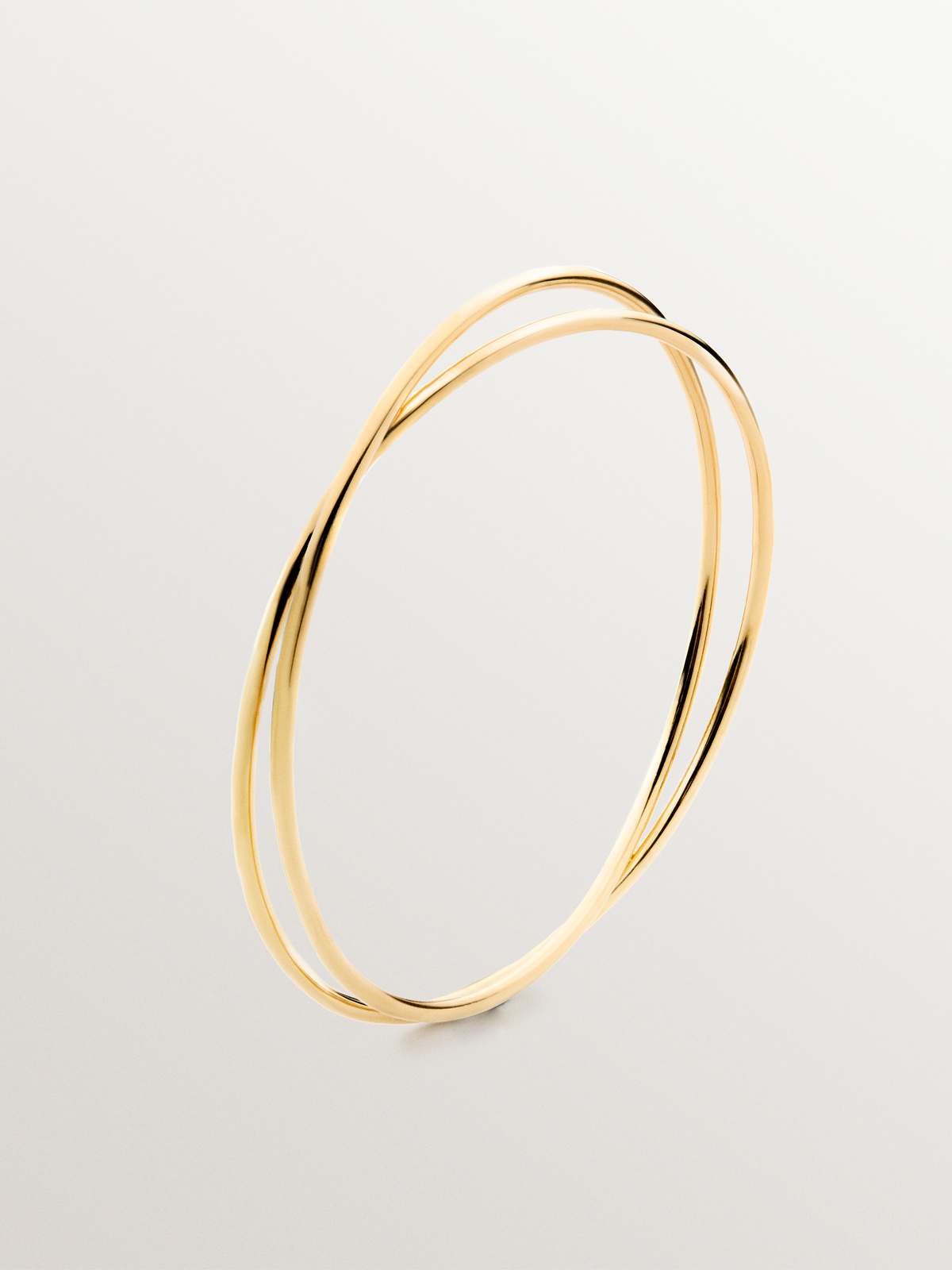 Rigid weekly style bracelet in 18K yellow gold plated 925 silver.