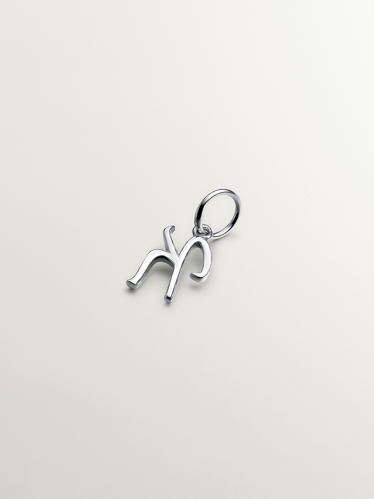 925 Silver Charm with initial K