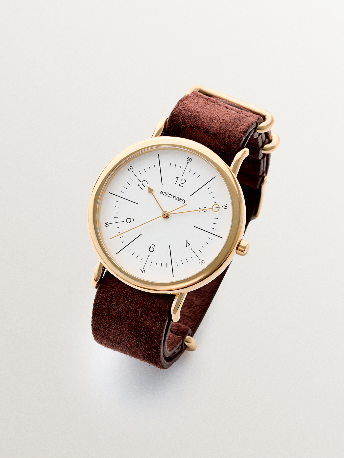 Reloj Camps Bay con correa de cuero camel y esfera blanca