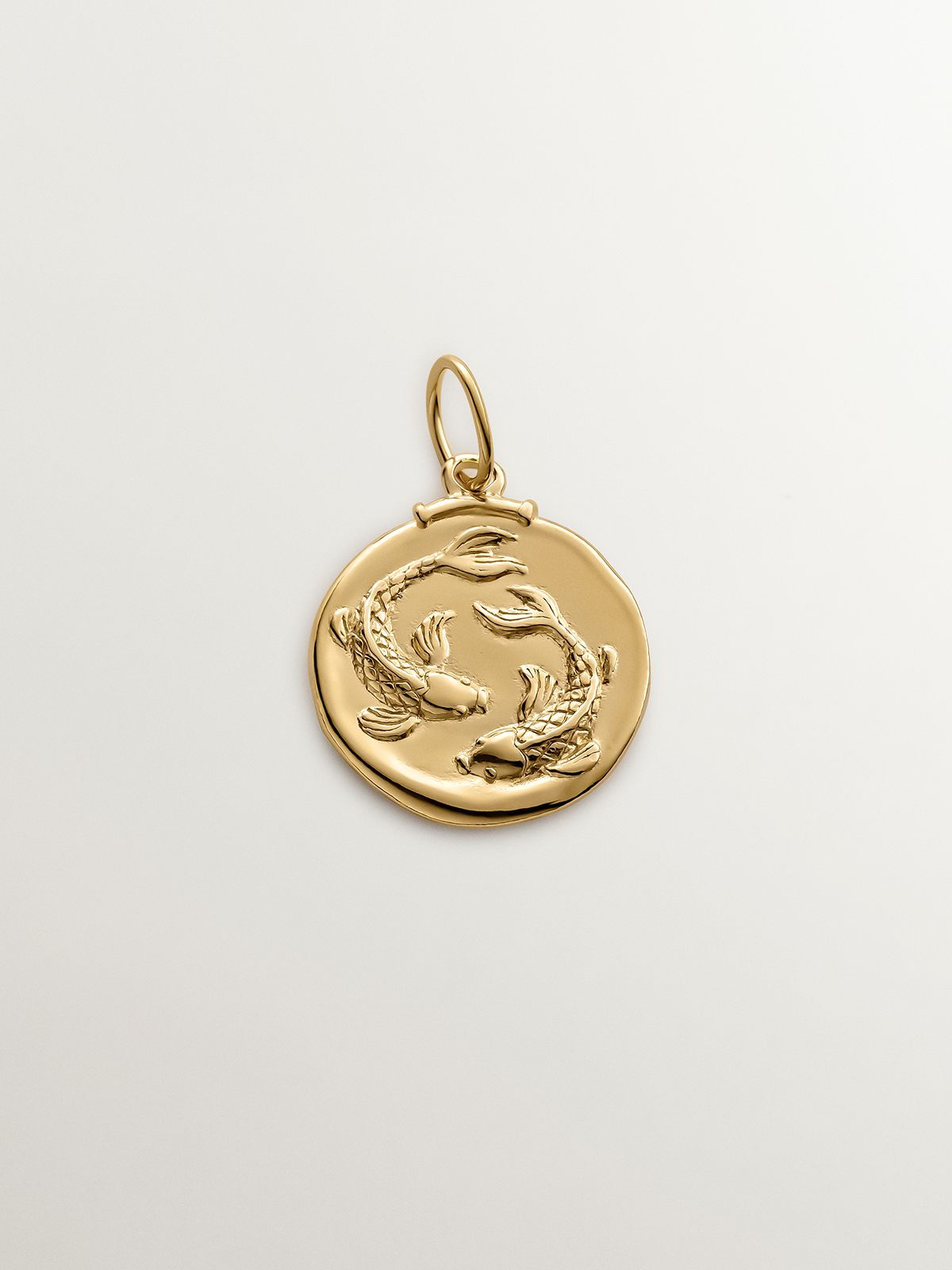 Charm Piscis de plata 925 bañada en oro amarillo de 18K