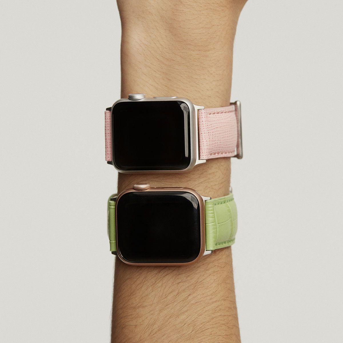 Pink Leather Strap for Apple Watch