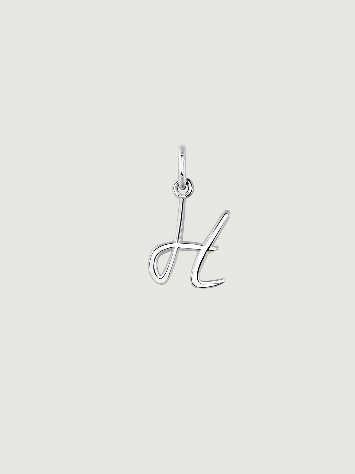 925 Silver Charm with initial H