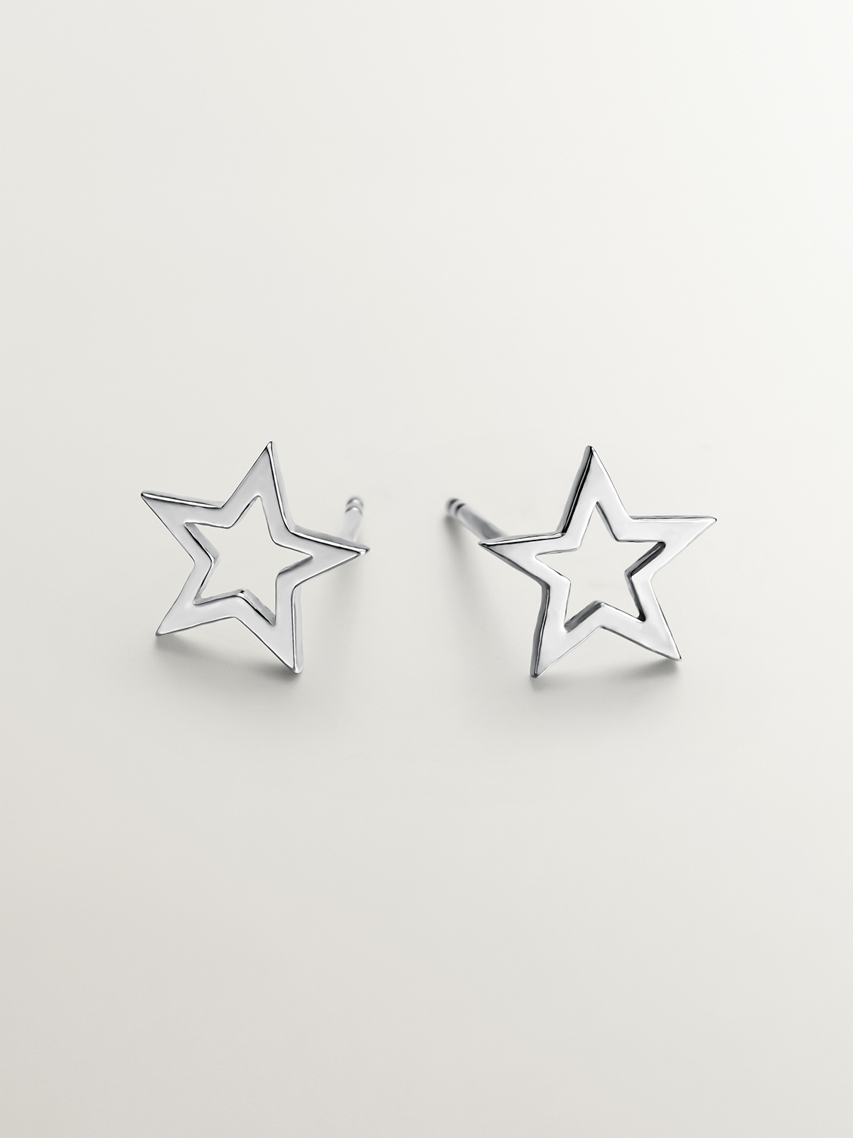 925 Silver Star-shaped Earrings