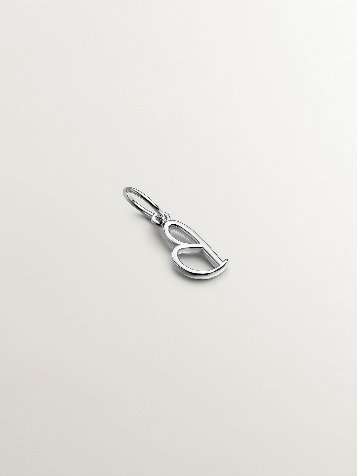 925 Silver Charm with Initial B