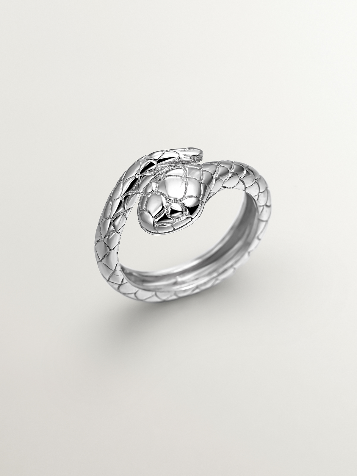 928 Silver Ring with Snake Design