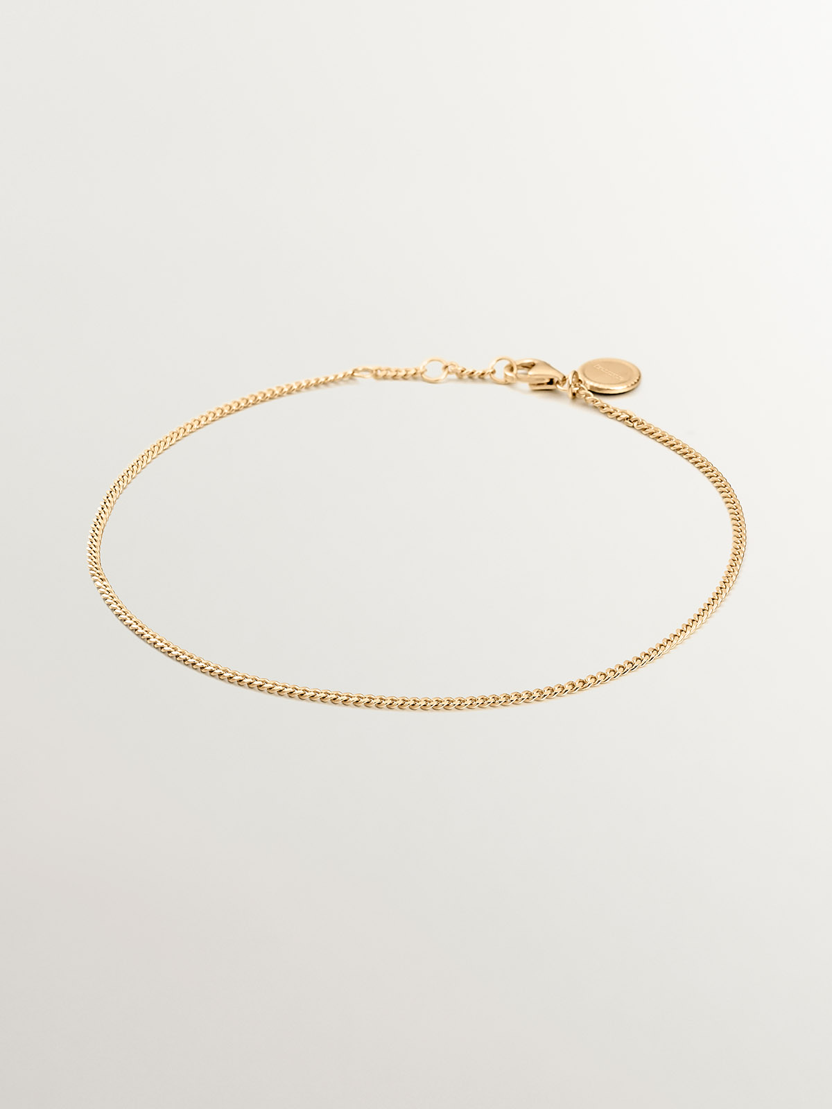 18K Yellow Gold Plated 925 Silver Ankle Bracelet