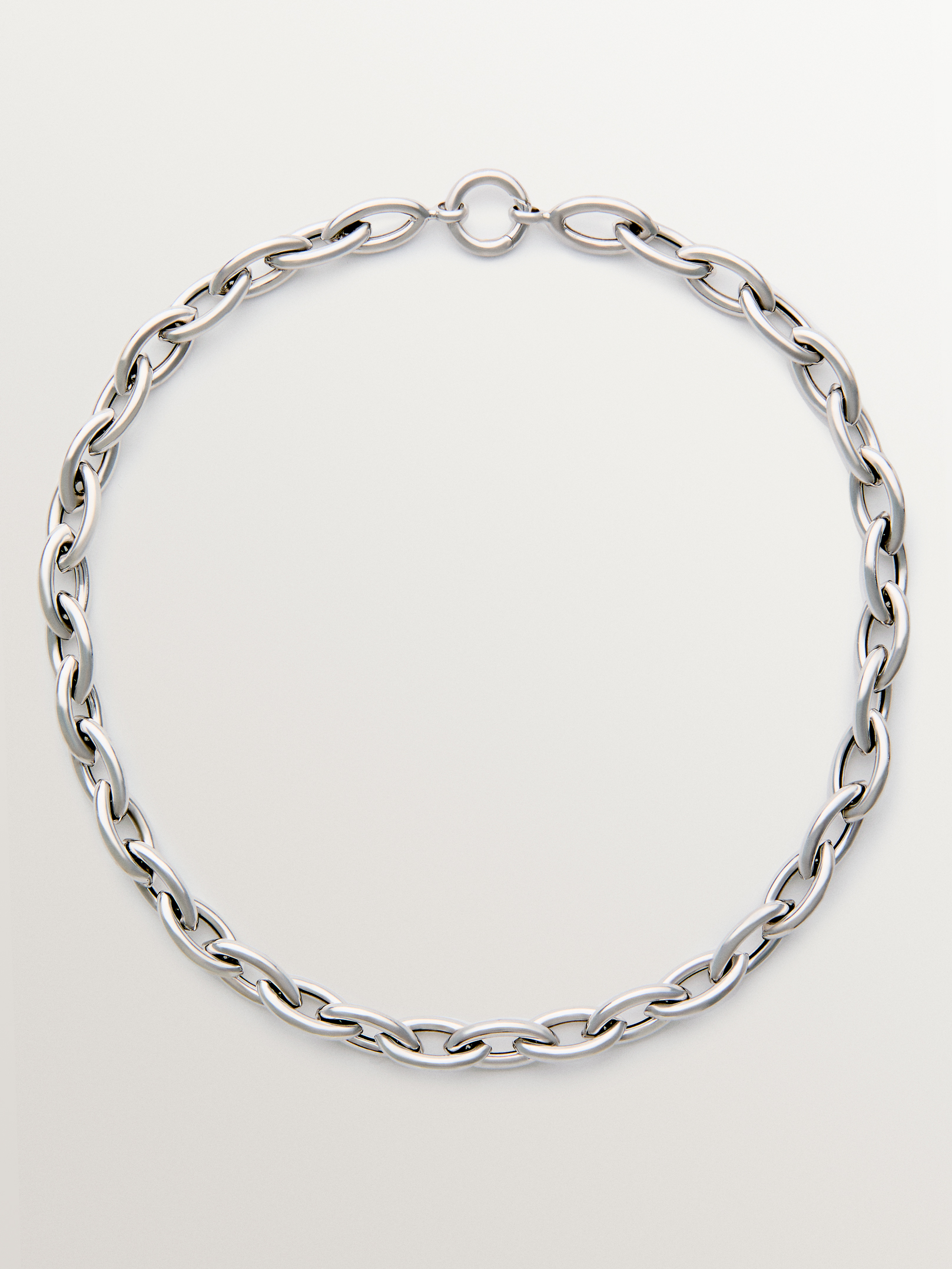 925 silver chain with oval links