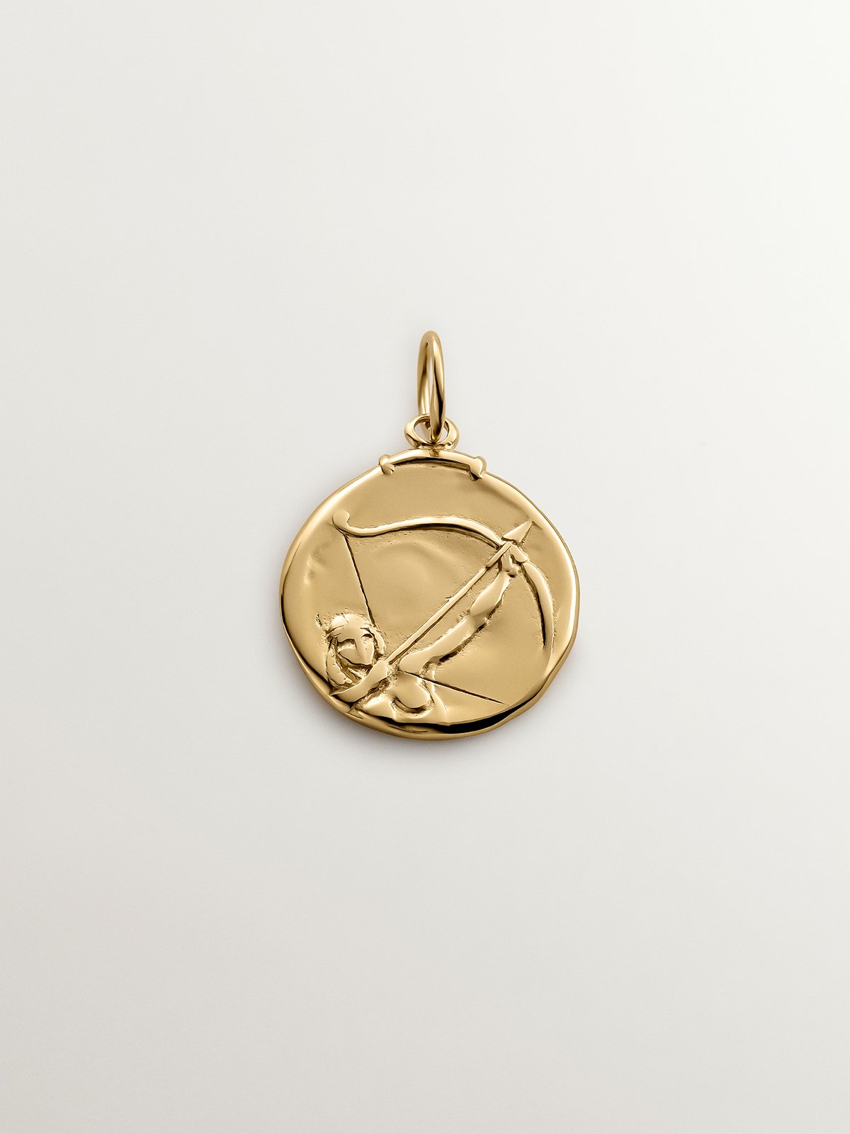 Charm Sagitario de plata 925 bañada en oro amarillo de 18K