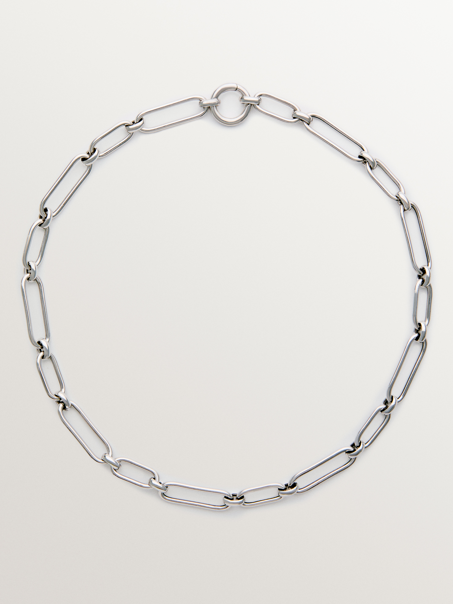 925 silver chain with rectangular links