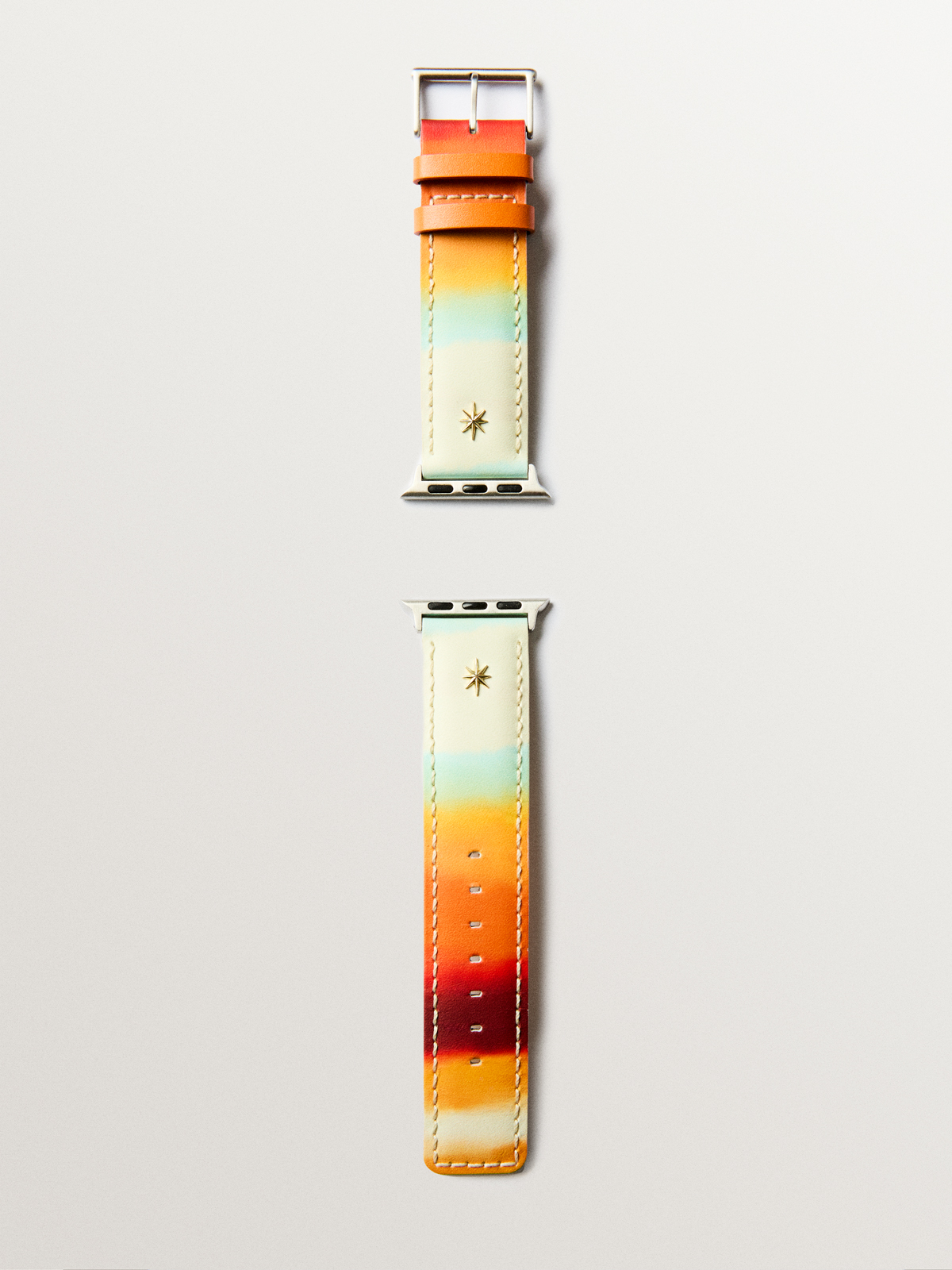 Correa para Apple Watch de cuero multicolor