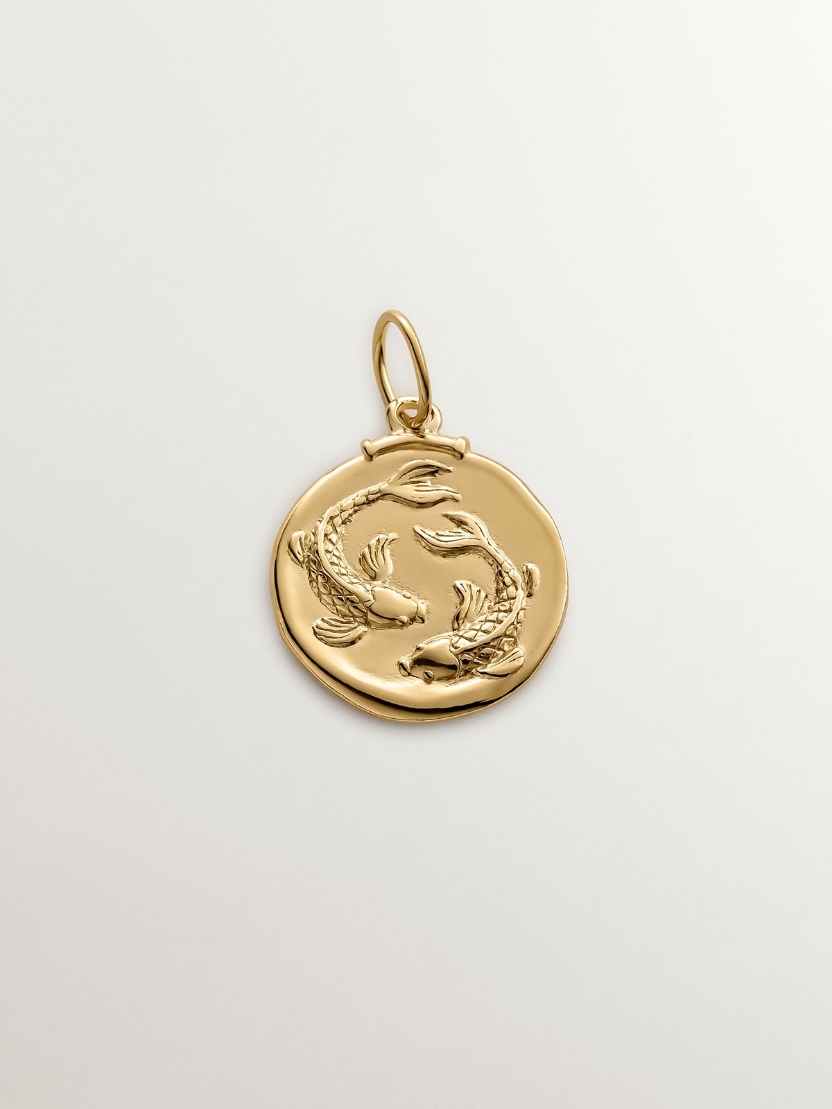 Charm Piscis de plata 925 bañada en oro amarillo de 18K